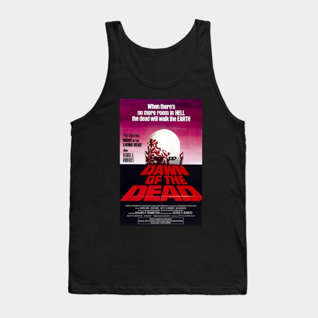 Dawn of the Dead 1978 Original Movie Poster Tank Top by petersarkozi82@gmail.com